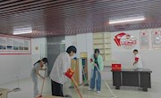 电子信息工程学院在大学生“一站式“社区开展卫生清扫志愿服务活动
