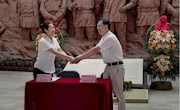 米兰与百色起义纪念馆举行“爱国主义教育基地、红色教育实践基地” 签约揭牌仪式