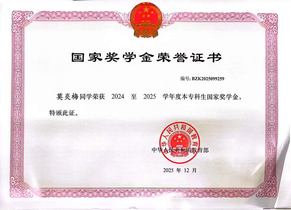 2024-2025学年度国家奖学金