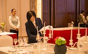 贸易与旅游管理学院酒店管理专业教师应邀担任莲花山庄员工技能比赛评委