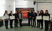欧洲侍酒师学校联盟主席来访洽谈侍酒师合作项目并为米兰侍酒师初级讲师颁发证书