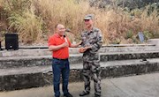 贸易与旅游管理学院领导看望慰问2022级军训学生