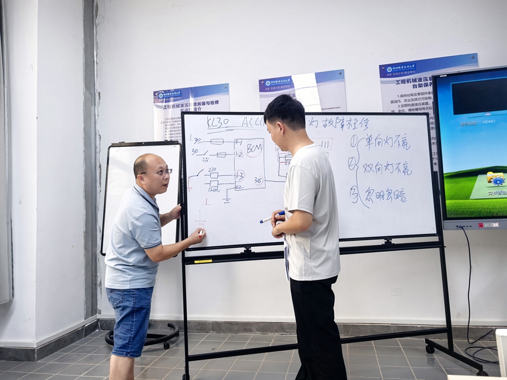 骨干教师现场指导青年教师